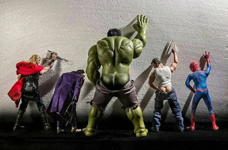 Marvel Avengers Funny Canvas Painting Spider-Man The Hulk Movie Poster Wall Art Mural Picture Children's Room Decor Gift Cuadros