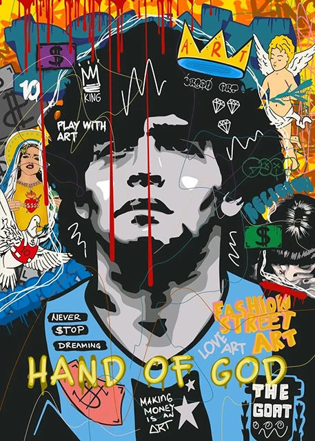 Graffiti Pop Canvas Painting Scarface Street Movie Wall Art Mona Lisa Abstract Protrait Posters And Prints Home Decor Mural