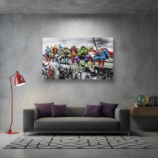 Quadro Avengers Marvel su Tela Canvas – Wall Art Pop Art Pronta da Appendere