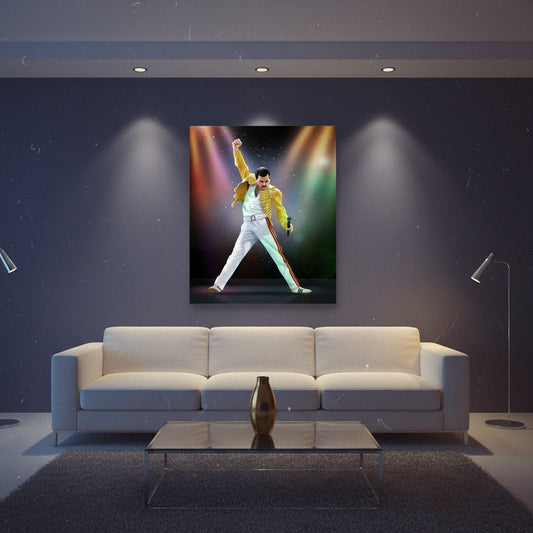 Quadro Freddie Mercury – Icona Pop Art su Tela Moderna