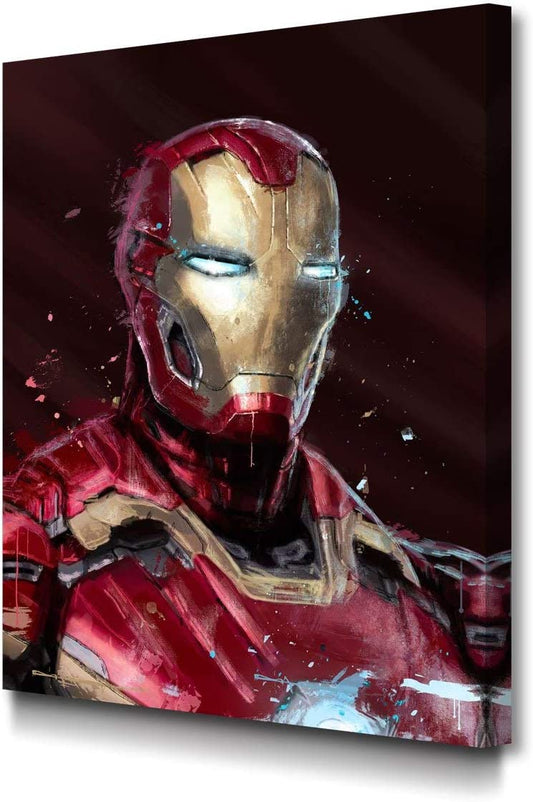 Quadro IronMan Marvel Avengers 45x60 – Stampa su Tela HD Pronta da Appendere