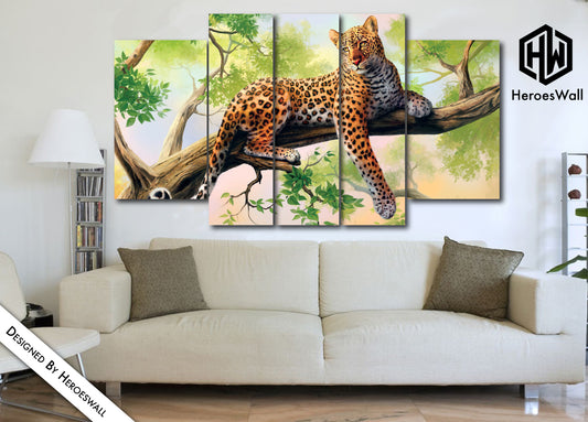 🐆 Quadro Leopardo – Forza Selvaggia e Stile Moderno su Tela