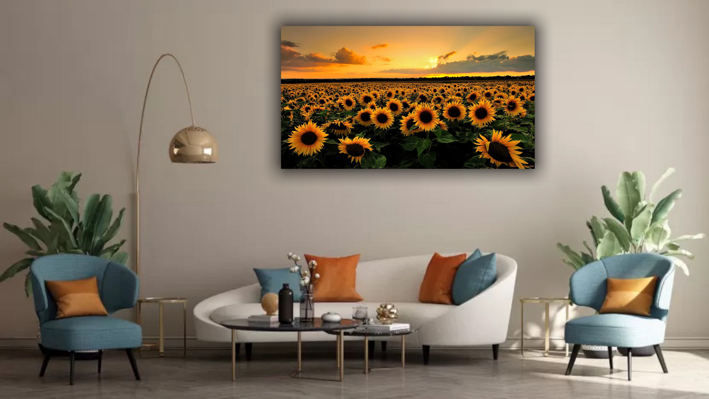 Quadro su tela || Fiori || Girasoli || Quadri moderni