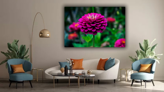 🌸 Quadro Fiore Viola – Eleganza Floreale in Stile Moderno