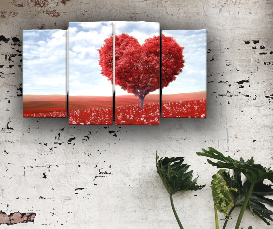 Quadri romantici || Quadri di Paesaggi con cuore