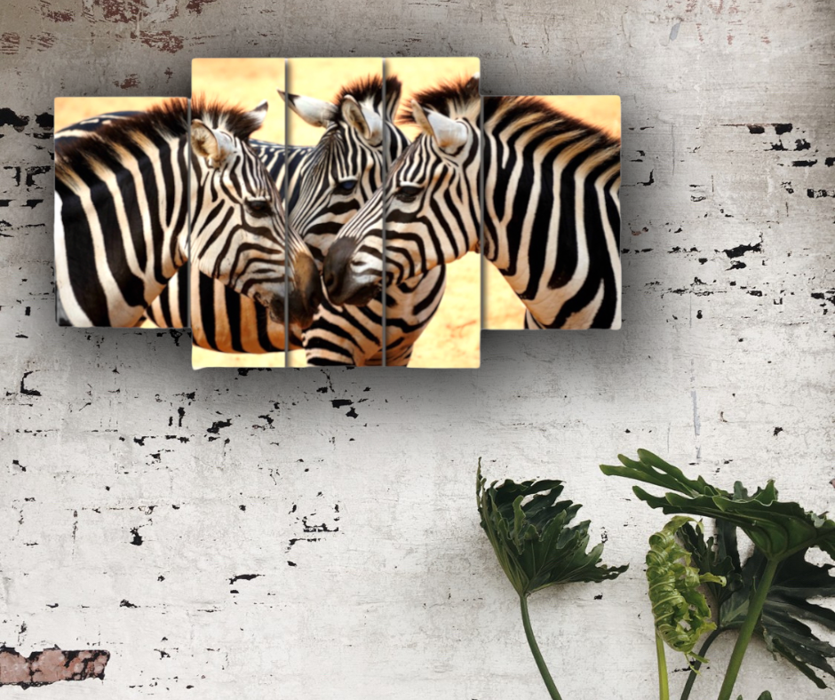 Quadri moderni || Animali || Quadro con Zebre