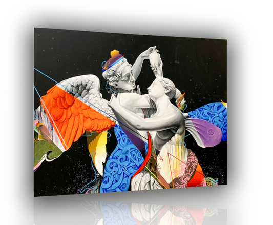 Amore e Psiche 110x95cm || Quadro opera || quadri moderni Antonio Canova || Quadri di opere famose