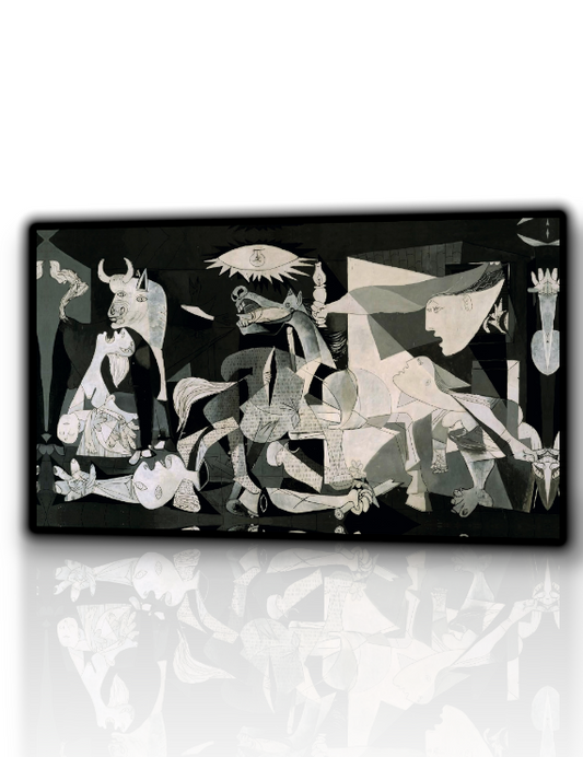 Quadro Guernica di Pablo Picasso – stampa su tela moderna 120x70 cm ispirata all’opera più celebre dell’artista, insieme ad altri capolavori come “Les Demoiselles d’Avignon”, “La Vie” e “Il Vecchio con la Chitarra”