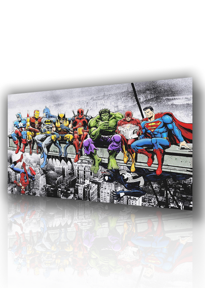 🦸 Quadri Supereroi Marvel Avengers – Stampa su Tela HD Pronta da Appendere