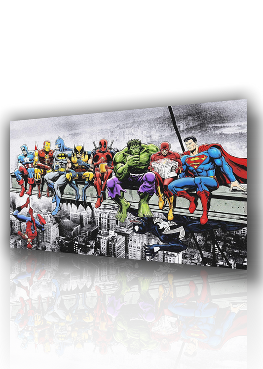 🦸 Quadri Supereroi Marvel Avengers – Stampa su Tela HD Pronta da Appendere