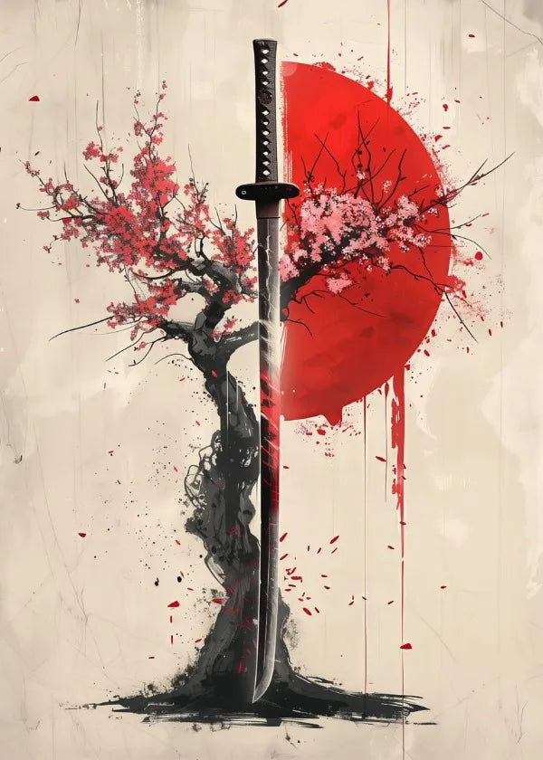 Japanese Landscape Samurai Geisha Bonsai Torii Gate Sakura Art Poster Canvas Painting Wall Prints Picture for Room Home Decor