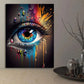 Classic Abstract Wall Art , Eye Features Mural, HD Canvas Print Poster for Home Living Room Bedroom Office Decoration