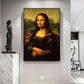 The Mona Lisa Famous Art Canvas Paintings By Leonardo Da Vinci Wall Art Posters And Prints Classical Art Picture For Living Room