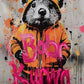 Banksy Pop Street Graffiti Wall Art Animal Canvas Posters and Prints Panda Dog Raccoon Painting for Living Room Decor Picture