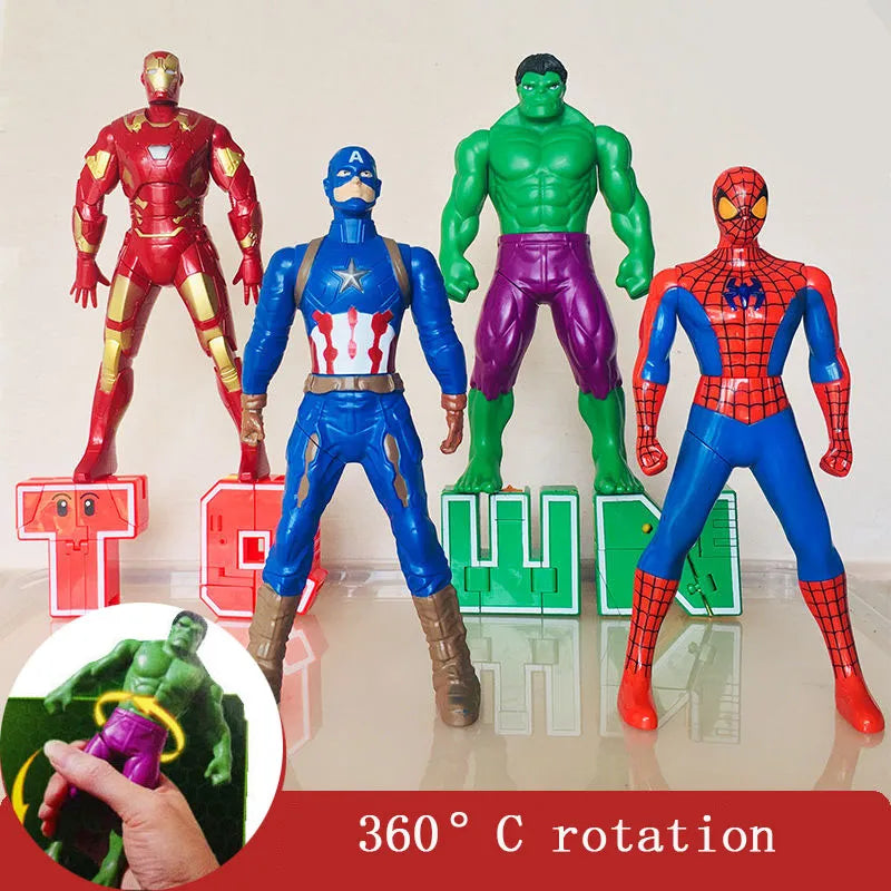 Disney Marvel Spiderman Hulk Ironman || statuette || action figures cartoon || statue anime 18Cm