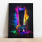 Watercolor Neon Video Game Posters XBOX Prints GamePad Headset Canvas Painting Gaming Wall Art Boys Gamer Room Home Decor