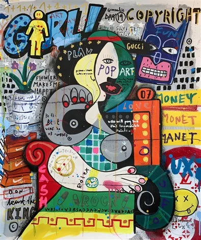🎨 Quadro Graffiti Astratto Street Art – Stampa Moderna Colorata per Arredo Creativo