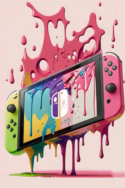 Colorful Game Controller Wall Art Poster Prints Nordic Aesthetic Picture Canvas Painting Gaming Boy Room Home Decoration