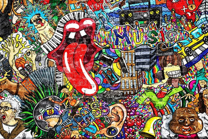 Quadro Banksy Street Art – Sneakers e Bambina con Palloncino – Stampa Pop Art su Tela Moderna