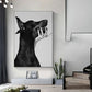 Quadro su Tela Doberman con Pistola – Stile Luxury Animal Pop Art per Arredo Moderno