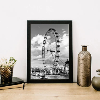 Black and White London Tower Bridge Rome New York Poster Prints Canvas Painting Wall Art Picture for Living Room Home Decor
