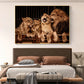 Modern Lion Family Wall Art Decoration Painting Canvas Print Posters Nature Lion Mural Pictures for Lioving Room Home Decoration