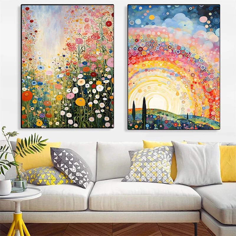 Abstract Flower Canvas Painting Modern Floral Prints Poster Wall Art Picture for Living Room Home Bedroom Decor Classroom Cuadro