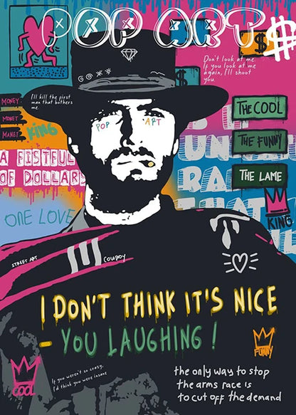 Graffiti Pop Canvas Painting Scarface Street Movie Wall Art Mona Lisa Abstract Protrait Posters And Prints Home Decor Mural
