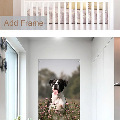 Custom Personal Photo Canvas Painting Tape Frame Poster Custom Birthday Gift Art Photo Pet Wedding Photo Business Logo Picture