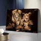 Modern Lion Family Wall Art Decoration Painting Canvas Print Posters Nature Lion Mural Pictures for Lioving Room Home Decoration