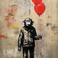 Banksy Boy Girl with Balloon on Canvas Posters and Prints Pop Street Graffiti Wall Art Painting for Living Room Home Decor