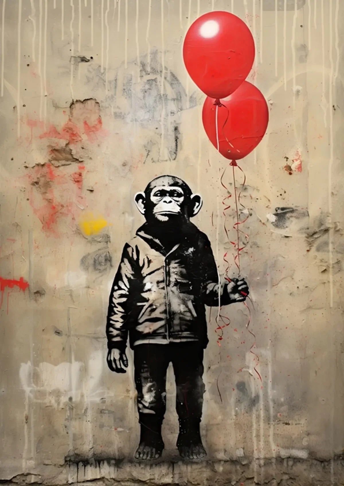 Banksy Boy Girl with Balloon on Canvas Posters and Prints Pop Street Graffiti Wall Art Painting for Living Room Home Decor