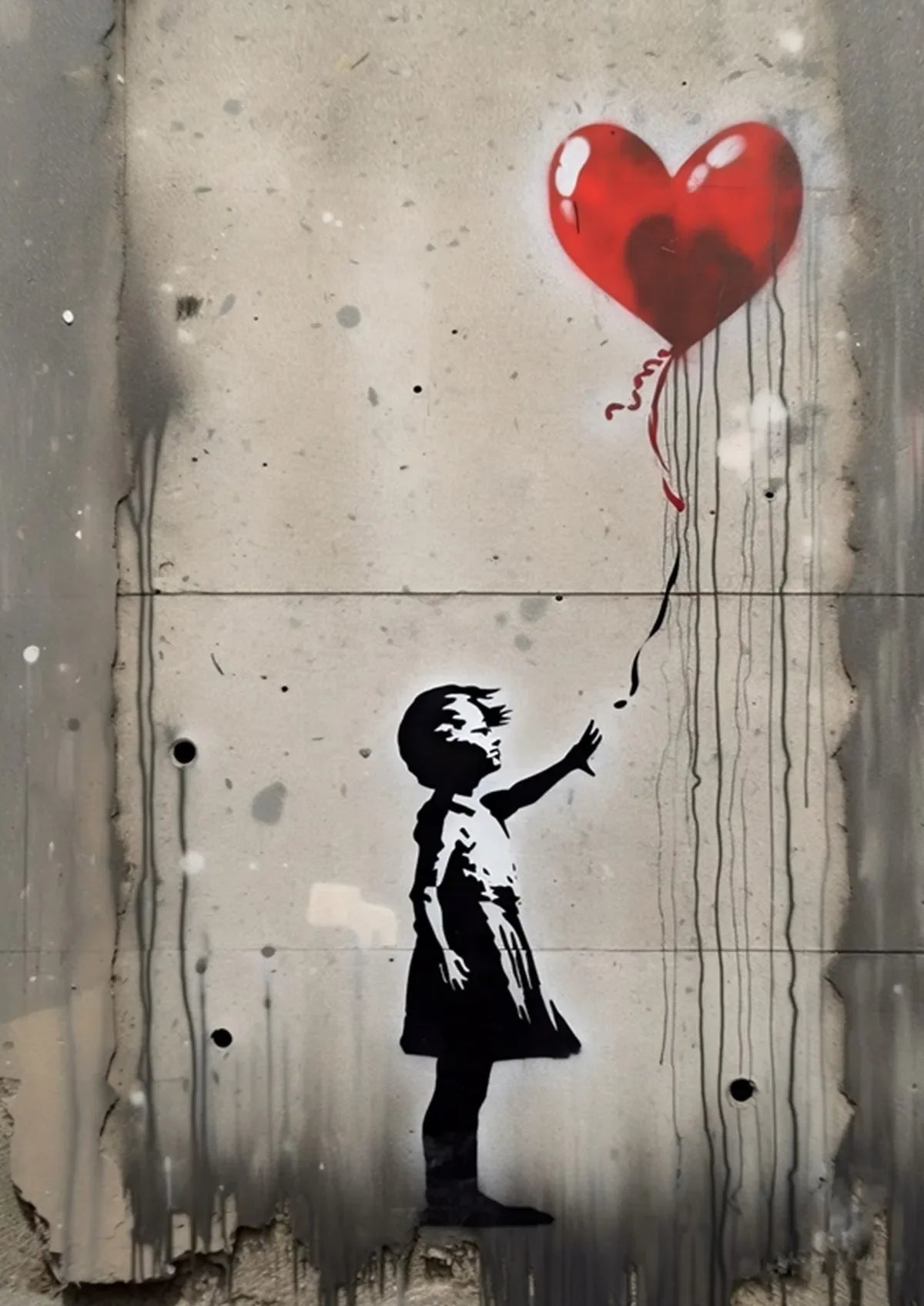 Banksy Boy Girl with Balloon on Canvas Posters and Prints Pop Street Graffiti Wall Art Painting for Living Room Home Decor