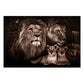 Modern Lion Family Wall Art Decoration Painting Canvas Print Posters Nature Lion Mural Pictures for Lioving Room Home Decoration