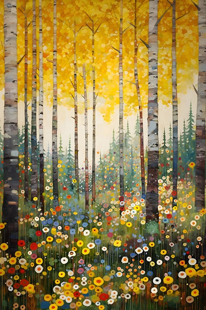 Abstract Flower Canvas Painting Modern Floral Prints Poster Wall Art Picture for Living Room Home Bedroom Decor Classroom Cuadro