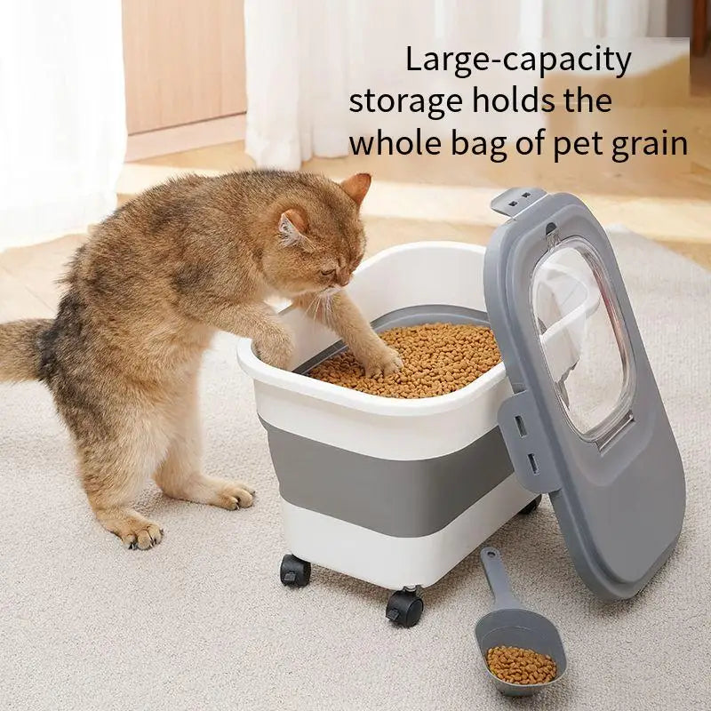 6kg/15kg contenitore cibo per cani e gatti | stoccaggio mangime per animali | Box crocchette per piccoli animali domestici