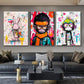 Animation Room Decor Animals Decoration Wall Art Coloured Home Decorations Canvas Painting Graffiti Cartoon Painted Decororation