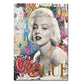 Sexy Classic Movie Star Monroe Poster Street Graffiti Pop Wall Art Canvas Painting Fashion Portrait Mural Home Shop Room Decor