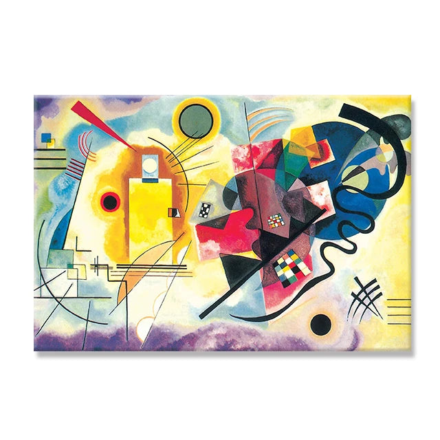 Wassily Kandinsky Abstract Art Canvas Painting Colorful Geometric Line Poster and Prints Minimalism Wall Art Pictures Home Decor