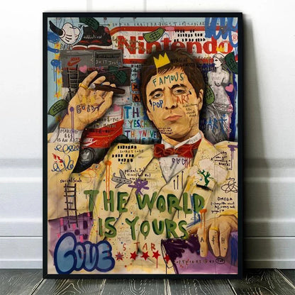 Pop Street Graffiti Wall Art Famous Singer Jackson HD Oil On Canvas Posters And Prints Living Room Bedroom Decoration Gifts
