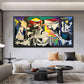 Picasso Famous Painting Guernica Canvas Wall Art Abstract Posters and Prints Wall Pictures For Living Room Home Decoration