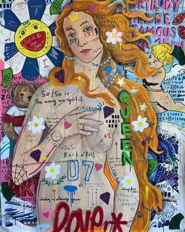 🎨 Quadro Graffiti Astratto Street Art – Stampa Moderna Colorata per Arredo Creativo