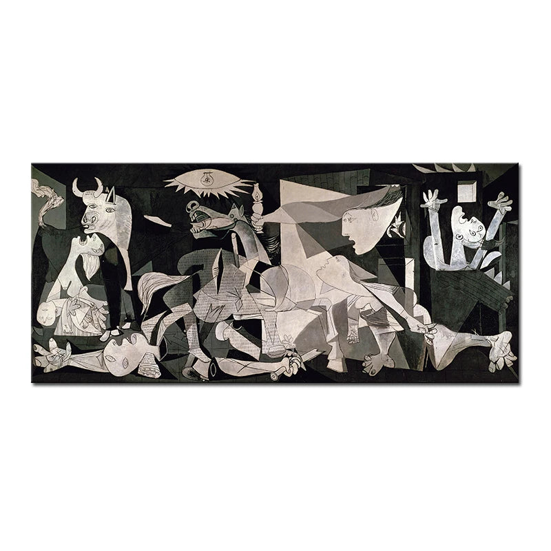 Picasso Famous Painting Guernica Canvas Wall Art Abstract Posters and Prints Wall Pictures For Living Room Home Decoration