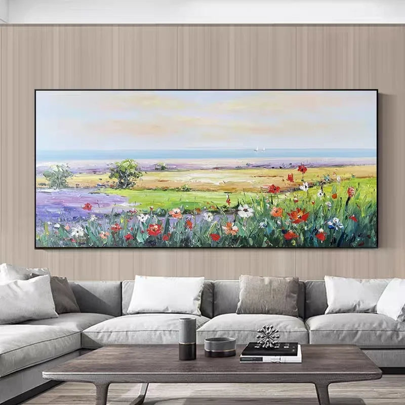 Knife Flower Abstract Oil Painting Wall Art Home Decoration Picture Hand Painting On Canvas 100% Hand Painted Without Border