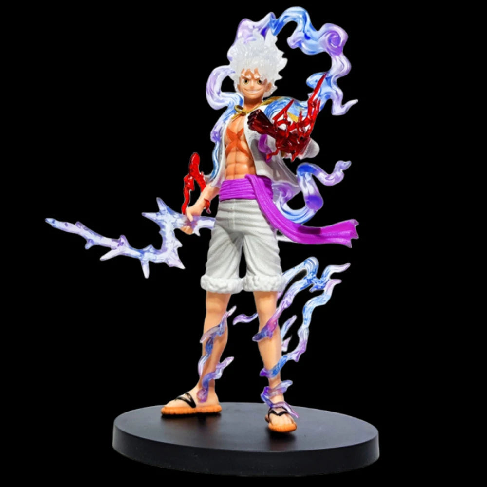 21CM Anime One Piece Luffy GEAR 5 || statuette || action figures cartoon || statue animeFigurine Nika Sun God Action Figures