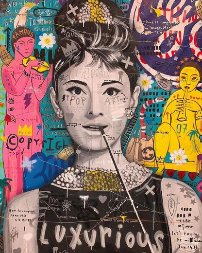 🎨 Quadro Graffiti Astratto Street Art – Stampa Moderna Colorata per Arredo Creativo