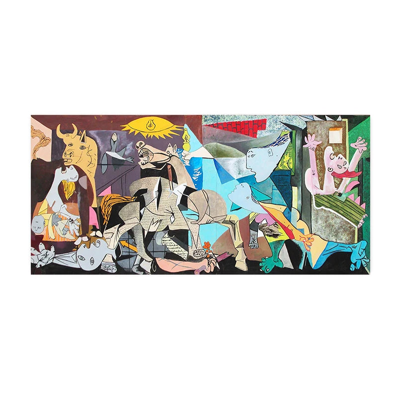 Picasso Famous Painting Guernica Canvas Wall Art Abstract Posters and Prints Wall Pictures For Living Room Home Decoration