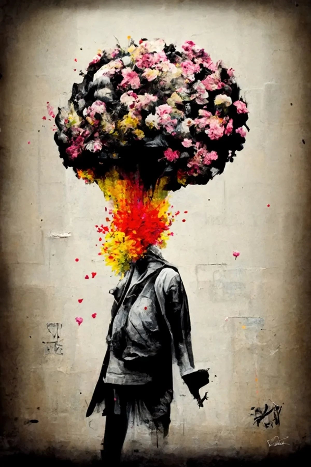 Banksy Boy Girl with Balloon on Canvas Posters and Prints Pop Street Graffiti Wall Art Painting for Living Room Home Decor