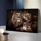 Modern Lion Family Wall Art Decoration Painting Canvas Print Posters Nature Lion Mural Pictures for Lioving Room Home Decoration