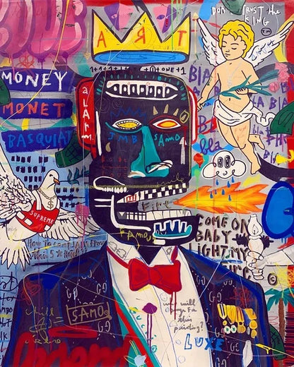 🎨 Quadro Graffiti Astratto Street Art – Stampa Moderna Colorata per Arredo Creativo